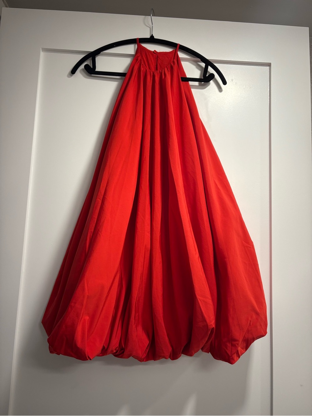 Red Zara Bubble Hem Dress